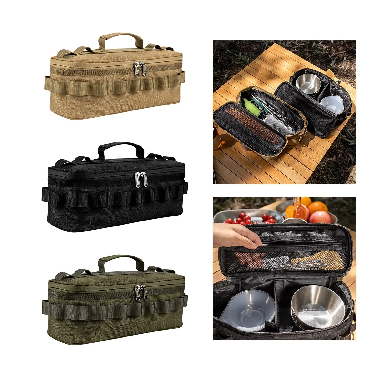 Camping Storage Bag Large Tableware Carry Bag Utility Tote Bag Cookware Organizer Cooking Utensils Pouch for Outdoor BBQ Picnic
Camping Storage Bag Large Tableware Carry Bag Utility Tote Bag Cookware Organizer Cooking Utensils Pouch for Outdoor BBQ Picnic