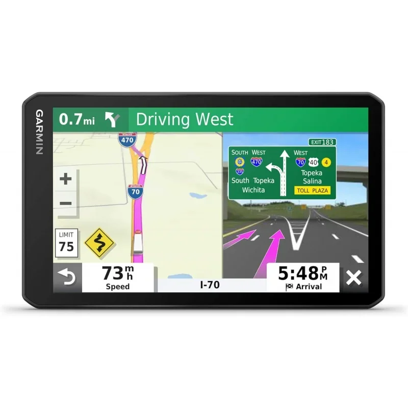 

Garmin 010-02313-00 dezl OTR700, 7-inch GPS Truck Navigator, Easy-to-read Touchscreen Display, Custom Truck Routing and Load-to-