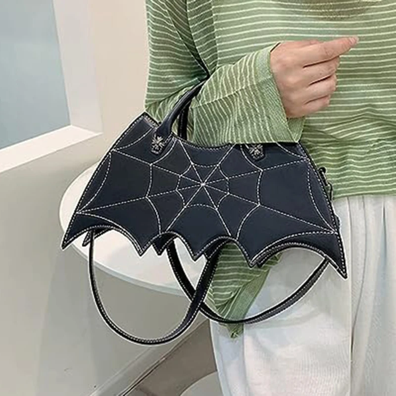 Fun Spider Web Bat Handbag Women's Shoulder Bag PU Crossbody Bag Halloween Personality Girl Trend Handbag Female Fashion Purse
Fun Spider Web Bat Handbag Women's Shoulder Bag PU Crossbody Bag Halloween Personality Girl Trend Handbag Female Fashion Purse