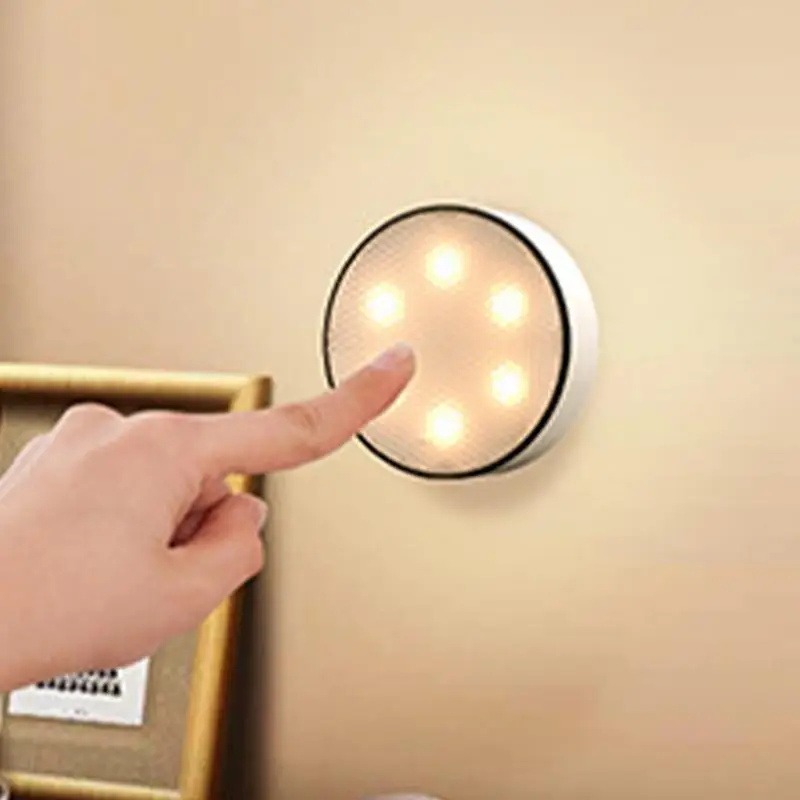 

LED Puck Night Lights Remote Control Dimmable Under Cabinet Light Puck Lamp Colors Decoration Closet Puck Light for Cabinet