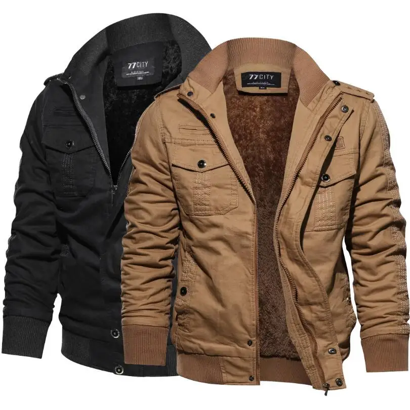 

Men Winter Coats Thicker Warm Down Jackets Balck Casual Winter Jackets High Quality Male Multi-pocket Cargo Jackets And Coats6XL