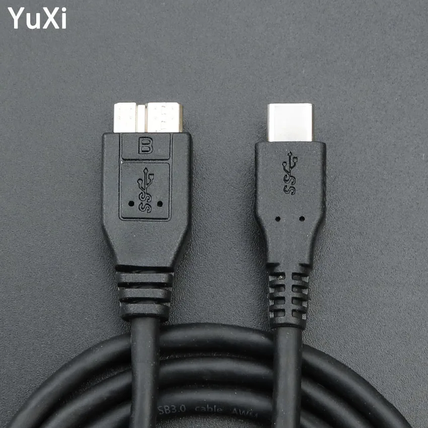 

YuXi USB 3.1 Type-C to USB 3.0 Micro B Cable Connector For Hard Drive Smartphone Cell Phone PC Data transmission cable