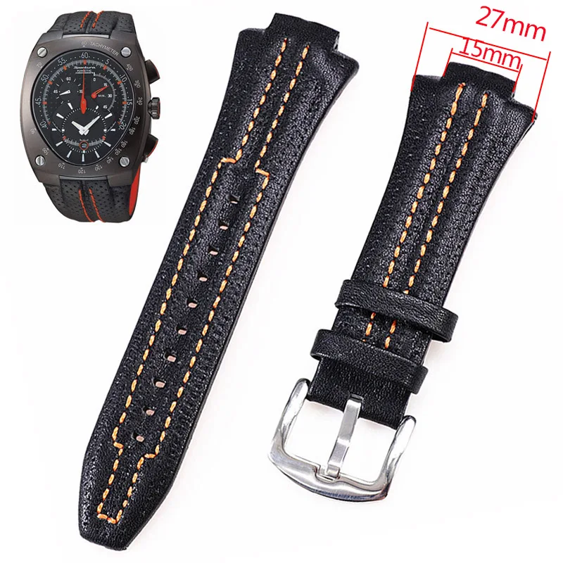 27x15mm Genuine Leather Watchband Raised Strap for Seiko Sportura Series SNL029P2 SNL021P1 SNA595P2 SNL017P1 Bracelet Men's Band
27x15mm Genuine Leather Watchband Raised Strap for Seiko Sportura Series SNL029P2 SNL021P1 SNA595P2 SNL017P1 Bracelet Men's Band