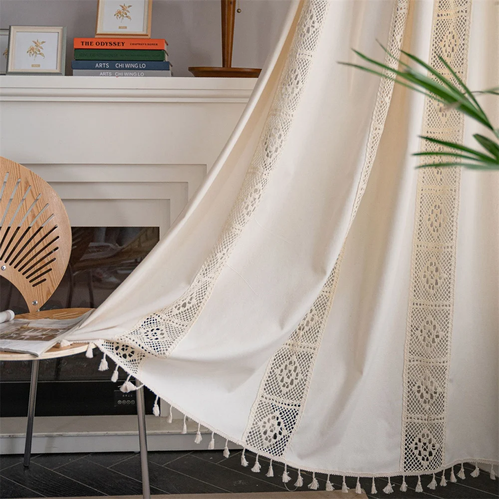 Patchwork Lace Curtain Bohemian Crochet Lattice Partition Sheer Window Curtain Embroidered Tessal for Living Room Bedroom
Patchwork Lace Curtain Bohemian Crochet Lattice Partition Sheer Window Curtain Embroidered Tessal for Living Room Bedroom