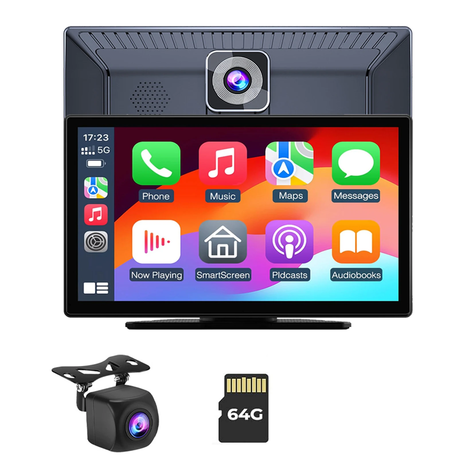 ABS Wireless Car Play Android Auto DVR Dashcam With Mirror Link/FM/AUX Bluetooth 1080p Backup Camera With 64GB Card
ABS Wireless Car Play Android Auto DVR Dashcam With Mirror Link/FM/AUX Bluetooth 1080p Backup Camera With 64GB Card