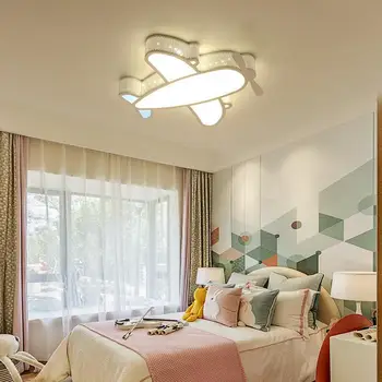 어린이용 비행기 천장 램프, 어린이, 소년, 소녀, 침실 서재, 푸른 고래, 천장 조명, 실내 장식