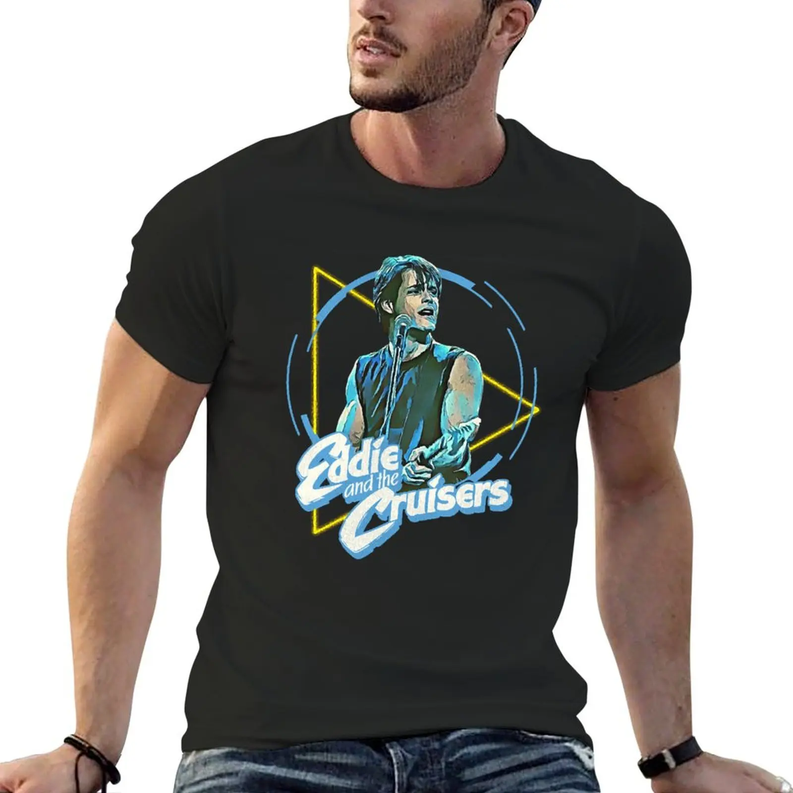 Eddie and the Cruisers Eddie Lives T-shirt summer top graphics blanks blacks tshirts for men
Eddie and the Cruisers Eddie Lives T-shirt summer top graphics blanks blacks tshirts for men
