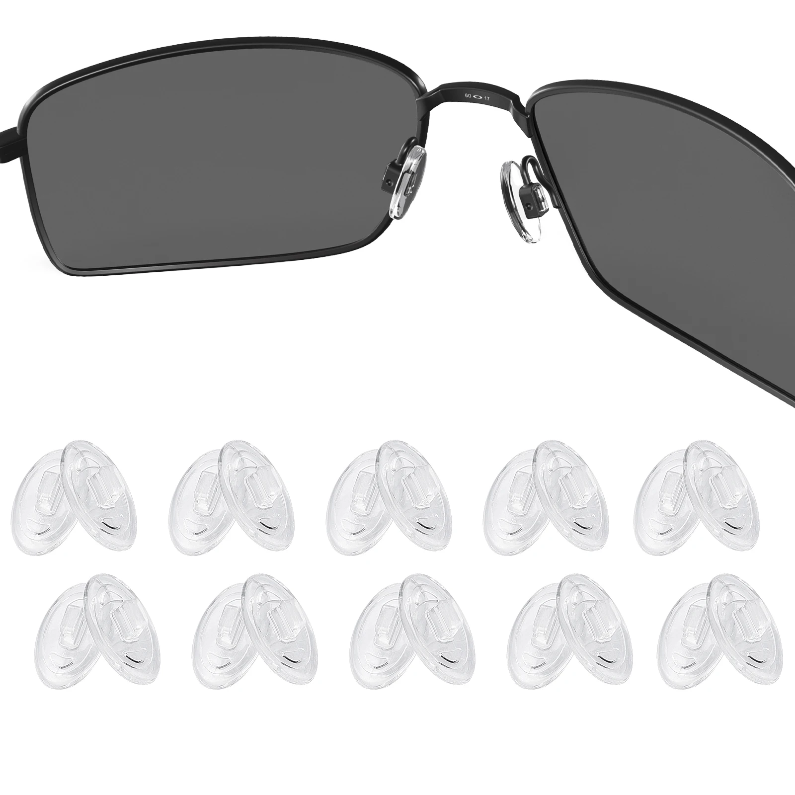 

E.O.S Silicon Rubber Replacement Clear Nose Pads for Spy Optic Pemberton Whistler Cliffside Westport Frame Multi-Options