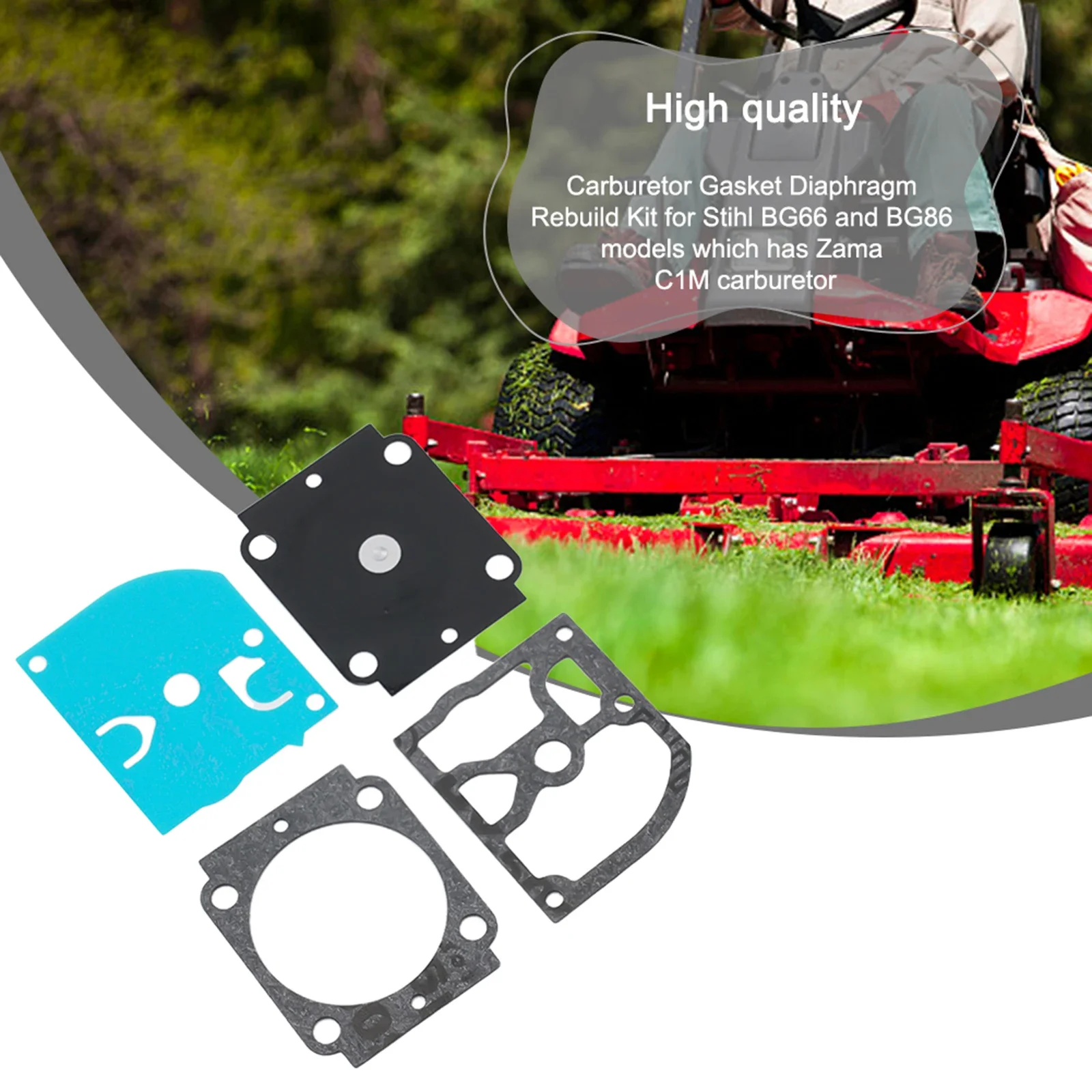Diaphragm Carburetor Gasket Practical Rebuild Kit Access Spare Parts Tool Easy To Use Maintenance High Quality
Diaphragm Carburetor Gasket Practical Rebuild Kit Access Spare Parts Tool Easy To Use Maintenance High Quality