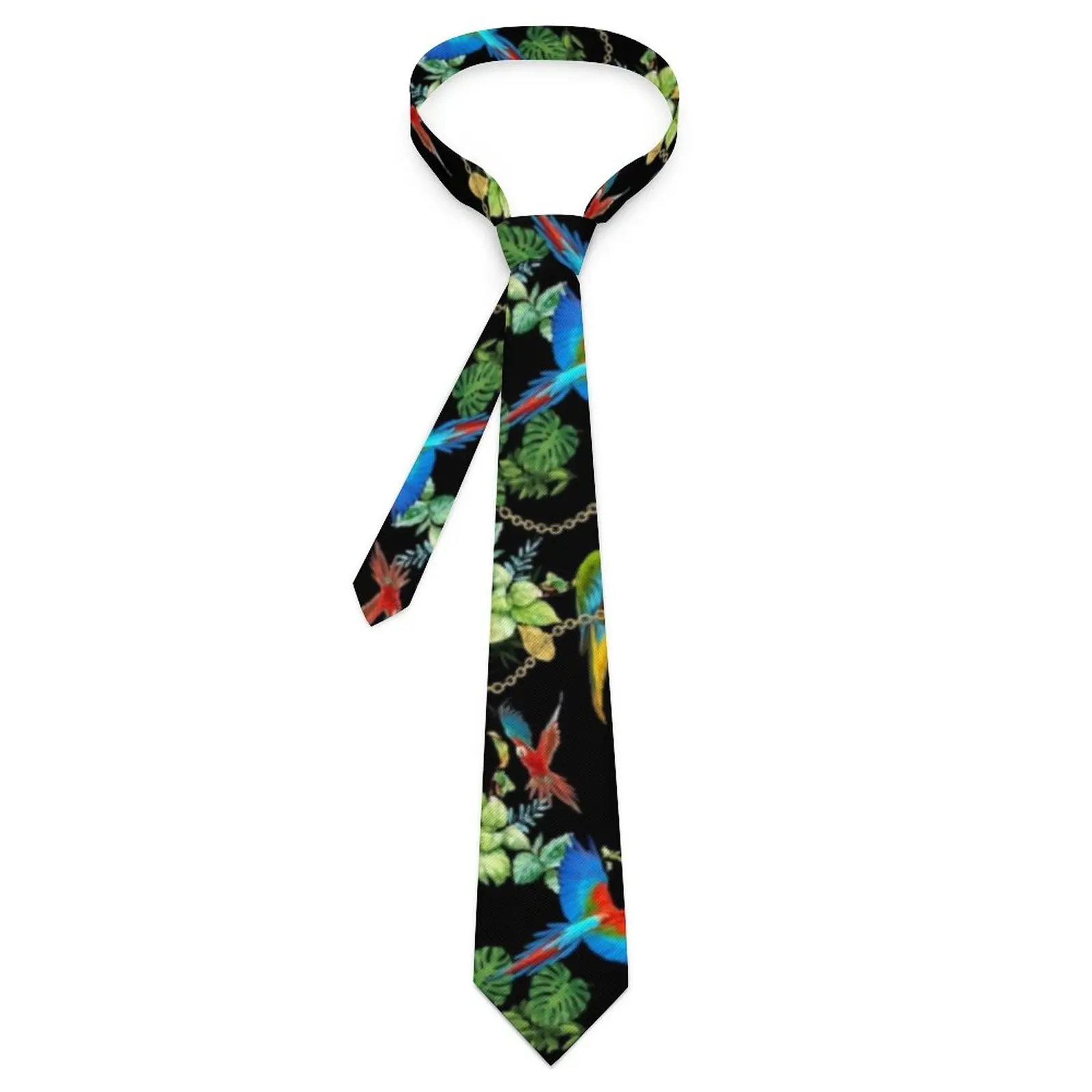 Mens Tie Gold Chains Print Neck Ties Tropic Parrots Vintage Cool Collar Tie Graphic Leisure High Quality Necktie Accessories
Mens Tie Gold Chains Print Neck Ties Tropic Parrots Vintage Cool Collar Tie Graphic Leisure High Quality Necktie Accessories