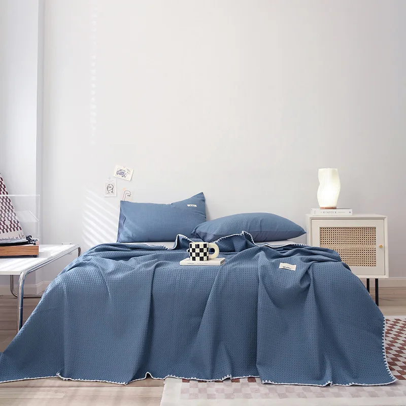 Lunch Break Blanket Waffle Breathable Multifunctional Cotton Bed Cover Skin-friendly Office Dormitory Car Home Blanket
Lunch Break Blanket Waffle Breathable Multifunctional Cotton Bed Cover Skin-friendly Office Dormitory Car Home Blanket