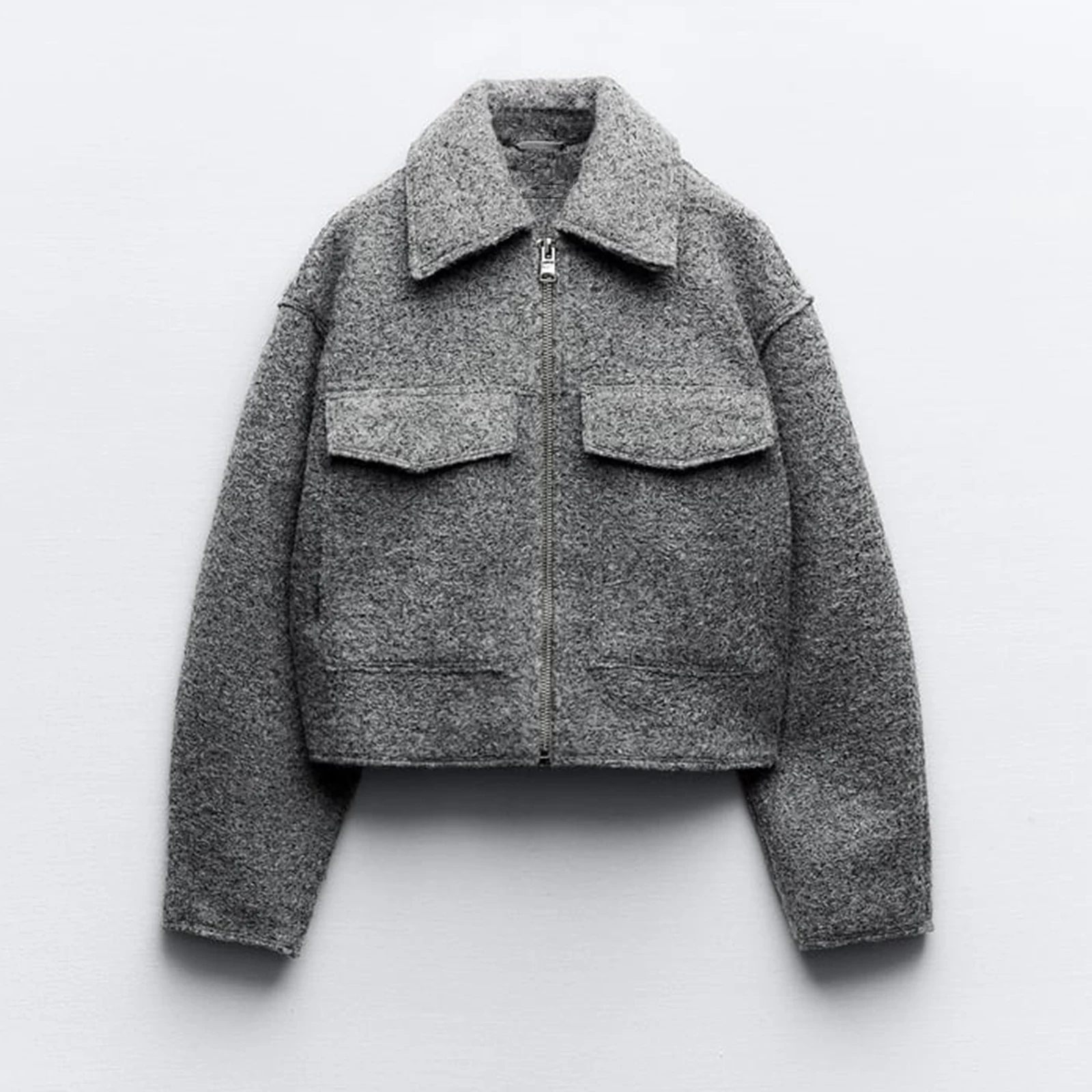 2024 Spring Autumn New Women Boucle Jacket Lapel Collar Long Sleeves Patch Pockets Overcoat Casual Trendy Warm Zipped Outerwear
2024 Spring Autumn New Women Boucle Jacket Lapel Collar Long Sleeves Patch Pockets Overcoat Casual Trendy Warm Zipped Outerwear