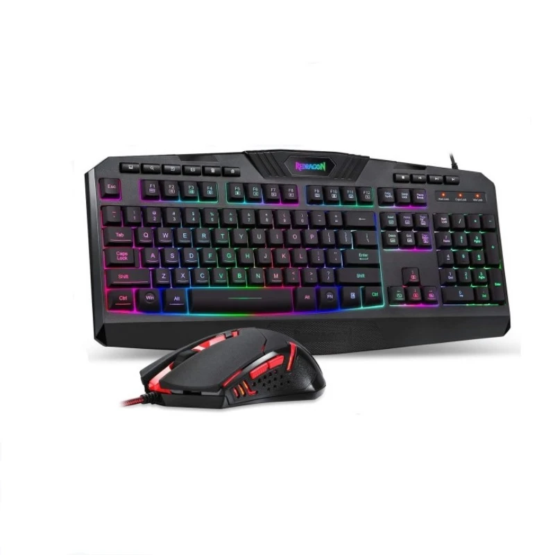 Hot Sale S101 Wired Gaming Keyboard and Mouse Combo RGB Backlit Gaming Keyboard with Multimedia Keys Wrist Rest and Red Backlit
Hot Sale S101 Wired Gaming Keyboard and Mouse Combo RGB Backlit Gaming Keyboard with Multimedia Keys Wrist Rest and Red Backlit