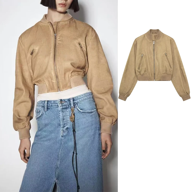 TRAF 2023 New Jacket Women Cropped Coat Woman Long Sleeve Bomber Jackets for Women Streetwear Autumn Casual Jacket
TRAF 2023 New Jacket Women Cropped Coat Woman Long Sleeve Bomber Jackets for Women Streetwear Autumn Casual Jacket
