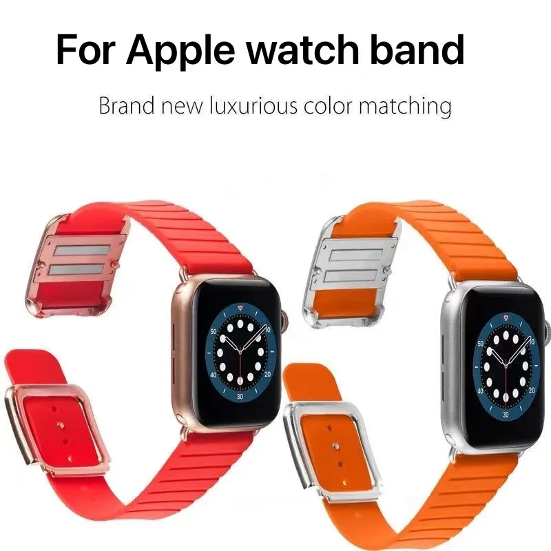 Silicone strap For Apple watch Ultra 49mm 8 7 41mm 45mm Magnetic buckle Replacement strap For iwatch 6 5 4 3 SE 40mm 44mm 42mm
Silicone strap For Apple watch Ultra 49mm 8 7 41mm 45mm Magnetic buckle Replacement strap For iwatch 6 5 4 3 SE 40mm 44mm 42mm