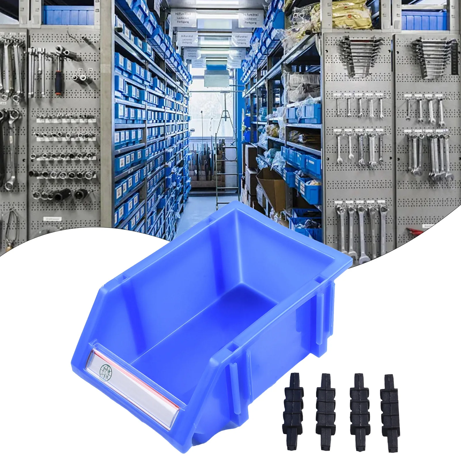 

High Quality Tool Storage Box Oblique ScrewParts Thickened Plastic Hardware Classification Case Workshop Shelf Box 180x120x80mm