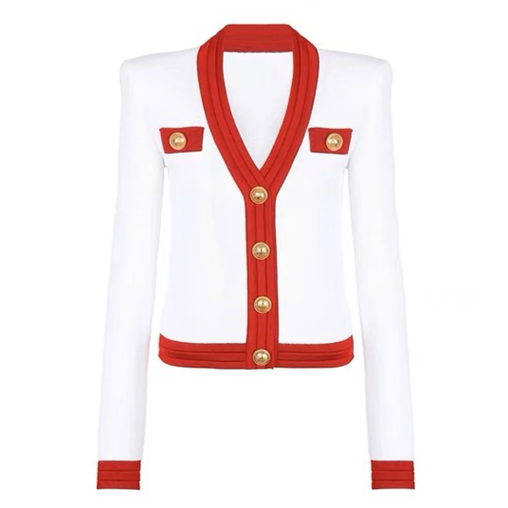 Spot 2022 Autumn And Winter New Model Star Fashion Red And White Collide Color Sweater Sweater Jacket Skirt Woman
Spot 2022 Autumn And Winter New Model Star Fashion Red And White Collide Color Sweater Sweater Jacket Skirt Woman