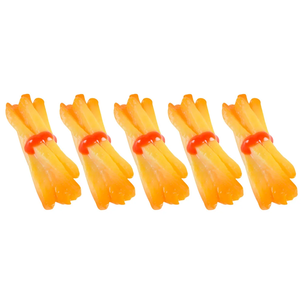 5 Pcs Fake French Fries Kitchen Toys Food Realistic Look Chips Play for Kids Ages 4-8 Model Models Decorate
5 Pcs Fake French Fries Kitchen Toys Food Realistic Look Chips Play for Kids Ages 4-8 Model Models Decorate
