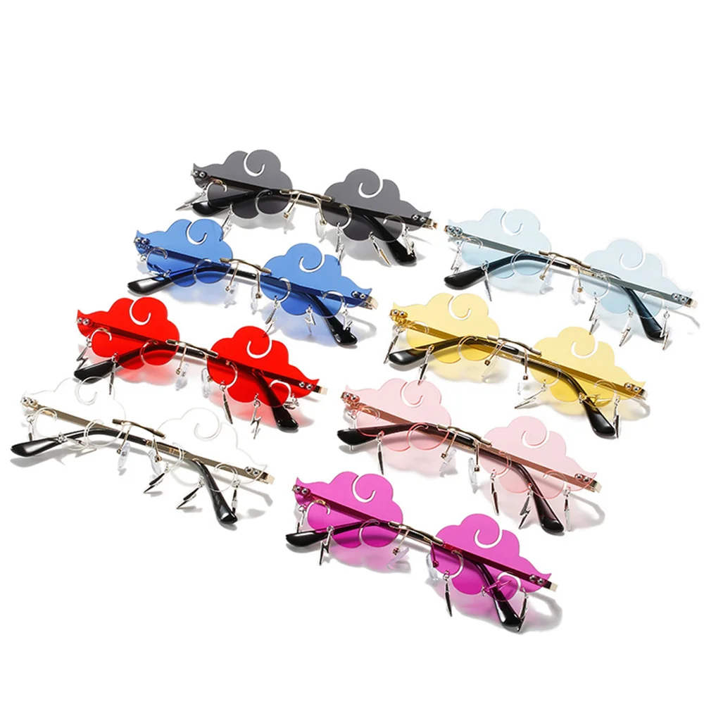 Rimless Sunglasses Woman Trendy Clouds Sun Glasses Female Male Vintage Metal Tassel Raindrop Design Funny Dance Party Glasses
Rimless Sunglasses Woman Trendy Clouds Sun Glasses Female Male Vintage Metal Tassel Raindrop Design Funny Dance Party Glasses