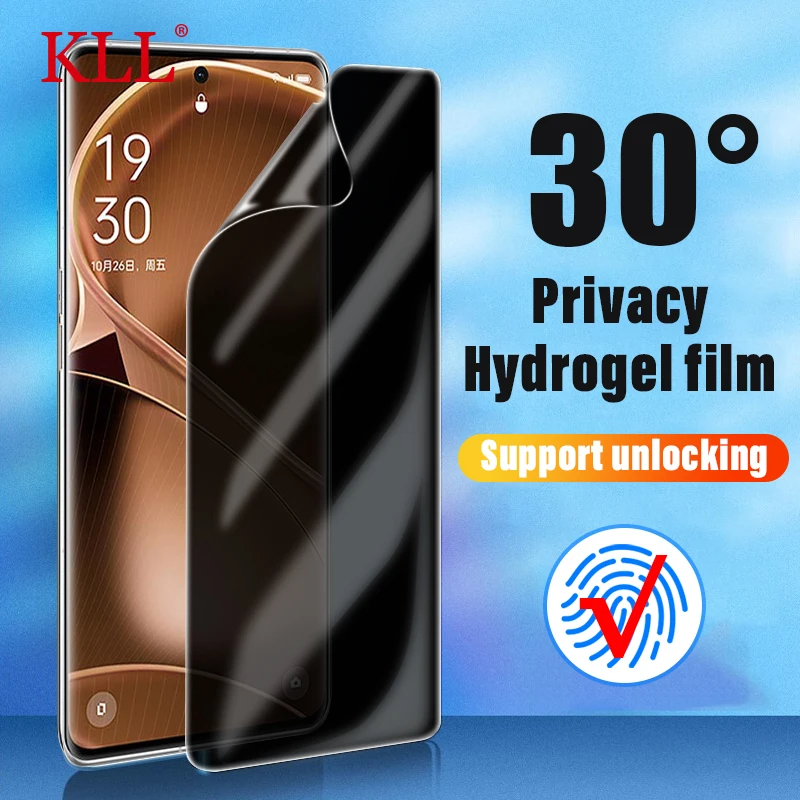 

Anti Spy Privacy Hydrogel Film for OPPO Find X6 Pro X5 X3 Neo A1 A2 Reno 10 9 8T Screen Protector Realme 11 12 Pro Plus no glass