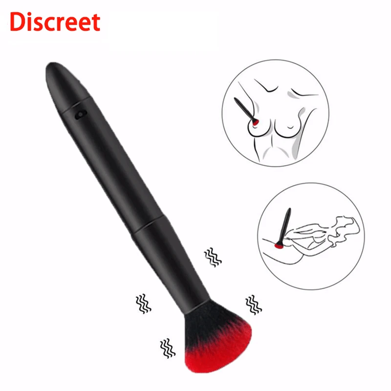 Vibromasseur à Balles pour Femme, Brosse de Maquillage AV, Baguette Magique, Vagin Vibrant, Ohio eur de Clitoris Féminin, Jouets Sexuels Discret 1