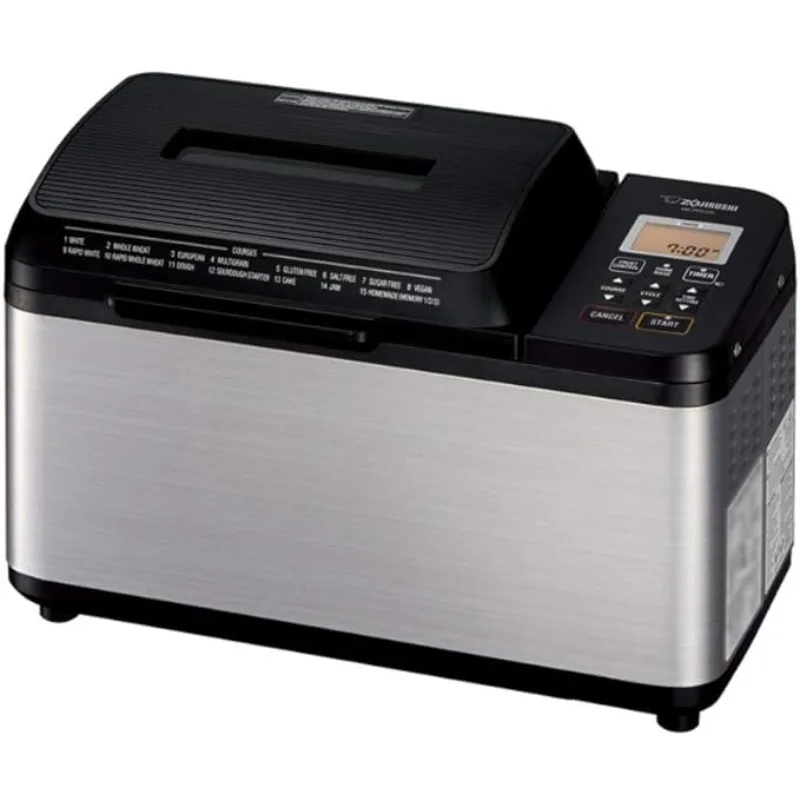 Хлебопечка Zojirushi, домашняя хлебопечка в виде рулона, из нержавеющей стали/черного цвета, 2 фунта
Хлебопечка Zojirushi, домашняя хлебопечка в виде рулона, из нержавеющей стали/черного цвета, 2 фунта