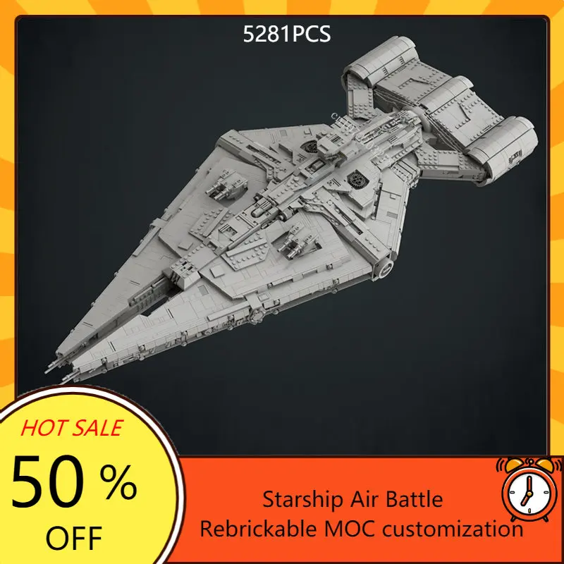 Moff Gideon Cruiser Space War Weapon MOC SpaceShip Battle Model Building Blocks Architecture DIY Education Assembly Model Toys
Moff Gideon Cruiser Space War Weapon MOC SpaceShip Battle Model Building Blocks Architecture DIY Education Assembly Model Toys
