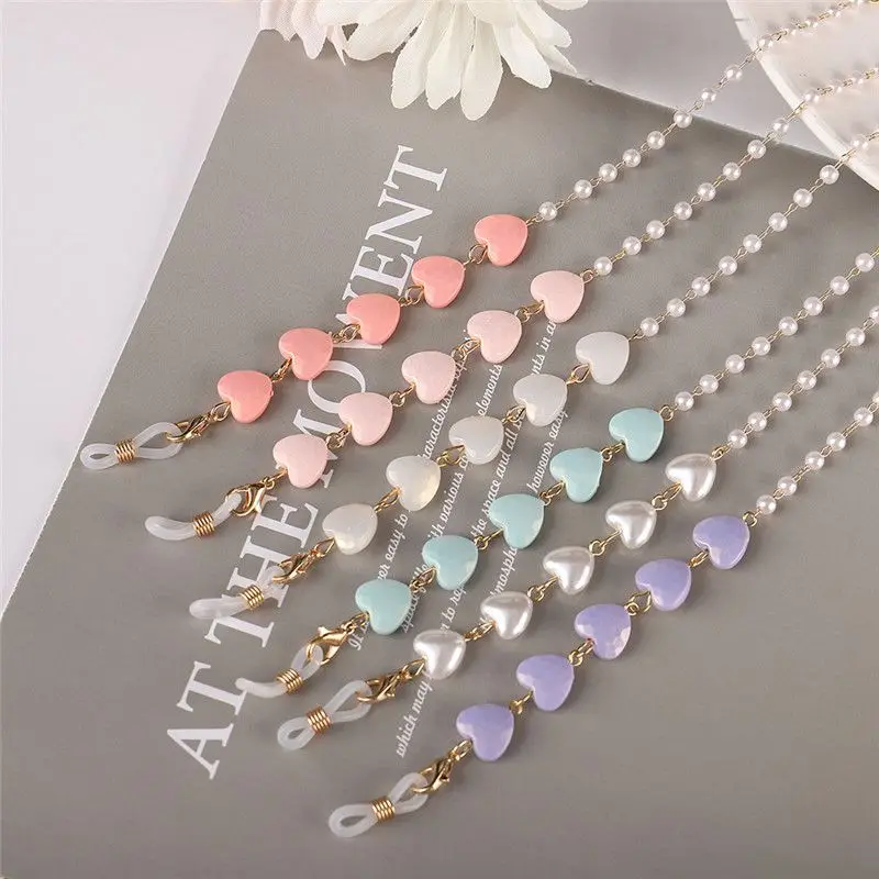 Spectacle Sunglasses Neck Lanyard Chain Beaded Heart Pearl Glasses Cord 
Spectacle Sunglasses Neck Lanyard Chain Beaded Heart Pearl Glasses Cord