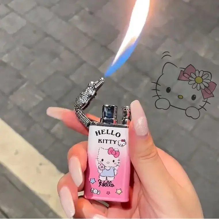 Оригинальная Персонализированная Водонепроницаемая Зажигалка Hello Kitty Kuromi Cinnamoroll с мультяшным рисунком двойного пламени Sanrio
Оригинальная Персонализированная Водонепроницаемая Зажигалка Hello Kitty Kuromi Cinnamoroll с мультяшным рисунком двойного пламени Sanrio