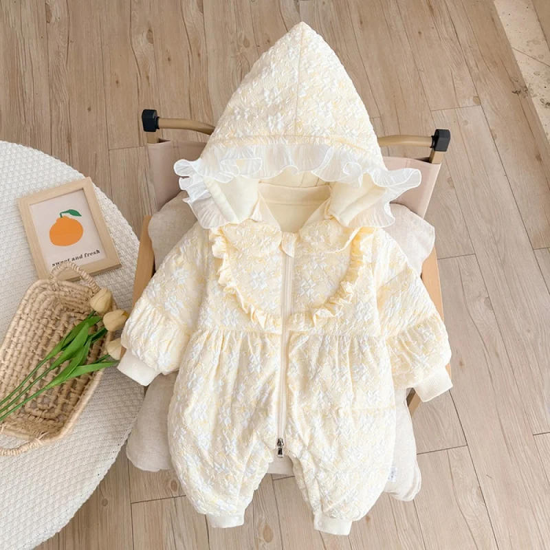 Baby down Jacket Jumpsuit Winter Clothes White Duck down Newborn Baby Girl Warm Velvet Padded Thickened Going out Rompers
Baby down Jacket Jumpsuit Winter Clothes White Duck down Newborn Baby Girl Warm Velvet Padded Thickened Going out Rompers