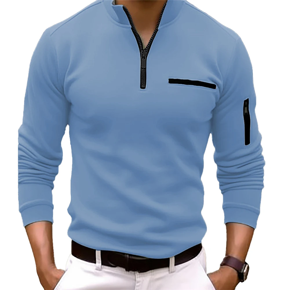 Comfy Hot New Stylish Fashion T-shirt Mens Male Pullover Sweatshirts Daily Lapel Long Sleeve Solid Color Sport
Comfy Hot New Stylish Fashion T-shirt Mens Male Pullover Sweatshirts Daily Lapel Long Sleeve Solid Color Sport