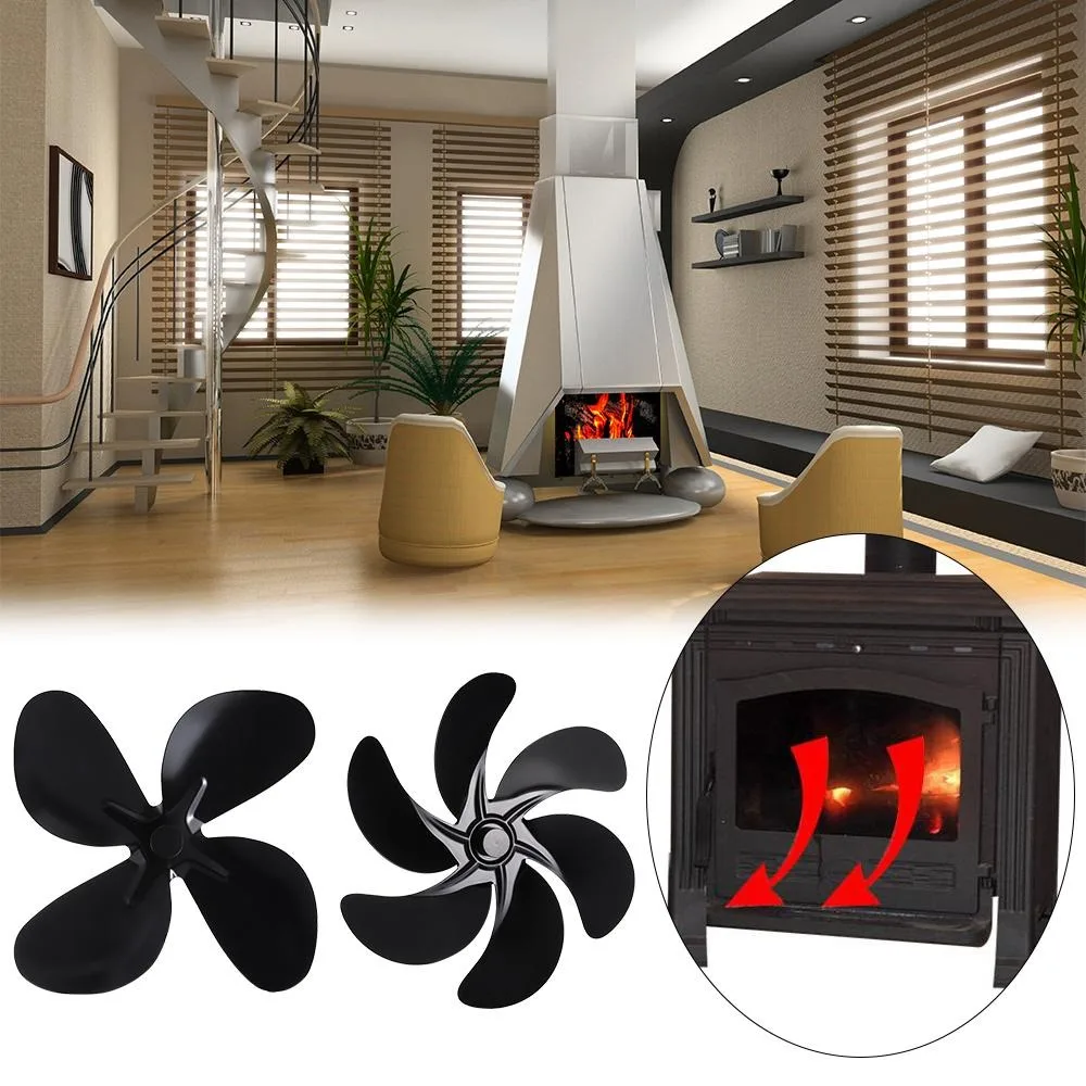 Black Wood Stove Fan Power Saving Eco Fire Heat Fireplace Fan Reinforced 4/5/6 Blades Log Burner For Heat Powered
Black Wood Stove Fan Power Saving Eco Fire Heat Fireplace Fan Reinforced 4/5/6 Blades Log Burner For Heat Powered