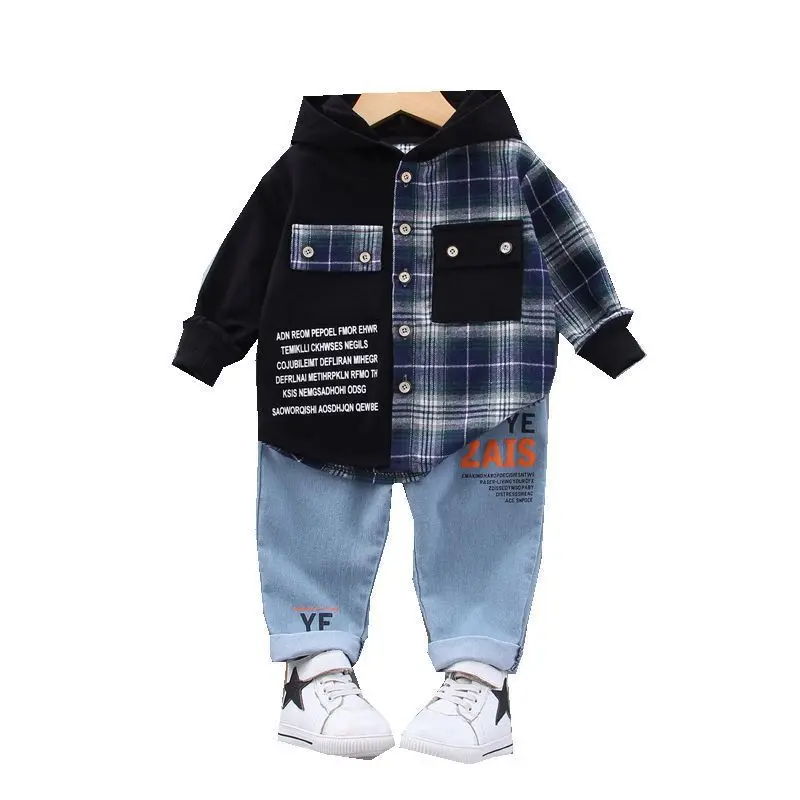 New Spring Autumn Baby Boys Clothes Suit Children Plaid Hoodies Pants 2Pcs/Sets Toddler Casual Costume Infant Kids Sportswear
New Spring Autumn Baby Boys Clothes Suit Children Plaid Hoodies Pants 2Pcs/Sets Toddler Casual Costume Infant Kids Sportswear