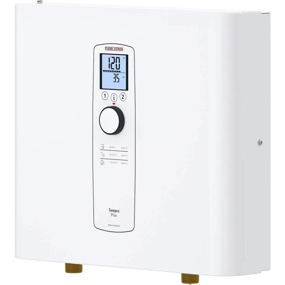 

Stiebel Eltron Tankless Water Heater – Tempra 20 Plus – Electric, On Demand Hot Water, Eco, White