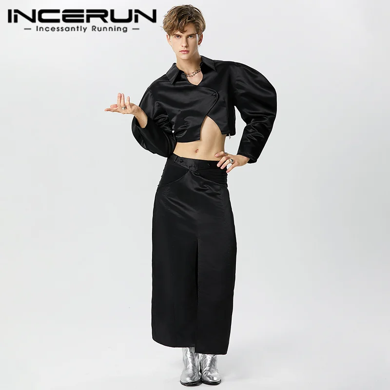 INCERUN Men Sets Solid Color Hollow Out Lapel Long Sleeve Blazer & Skirts 2PCS Streetwear 2023 Loose Personality Men Casual Suit
INCERUN Men Sets Solid Color Hollow Out Lapel Long Sleeve Blazer & Skirts 2PCS Streetwear 2023 Loose Personality Men Casual Suit