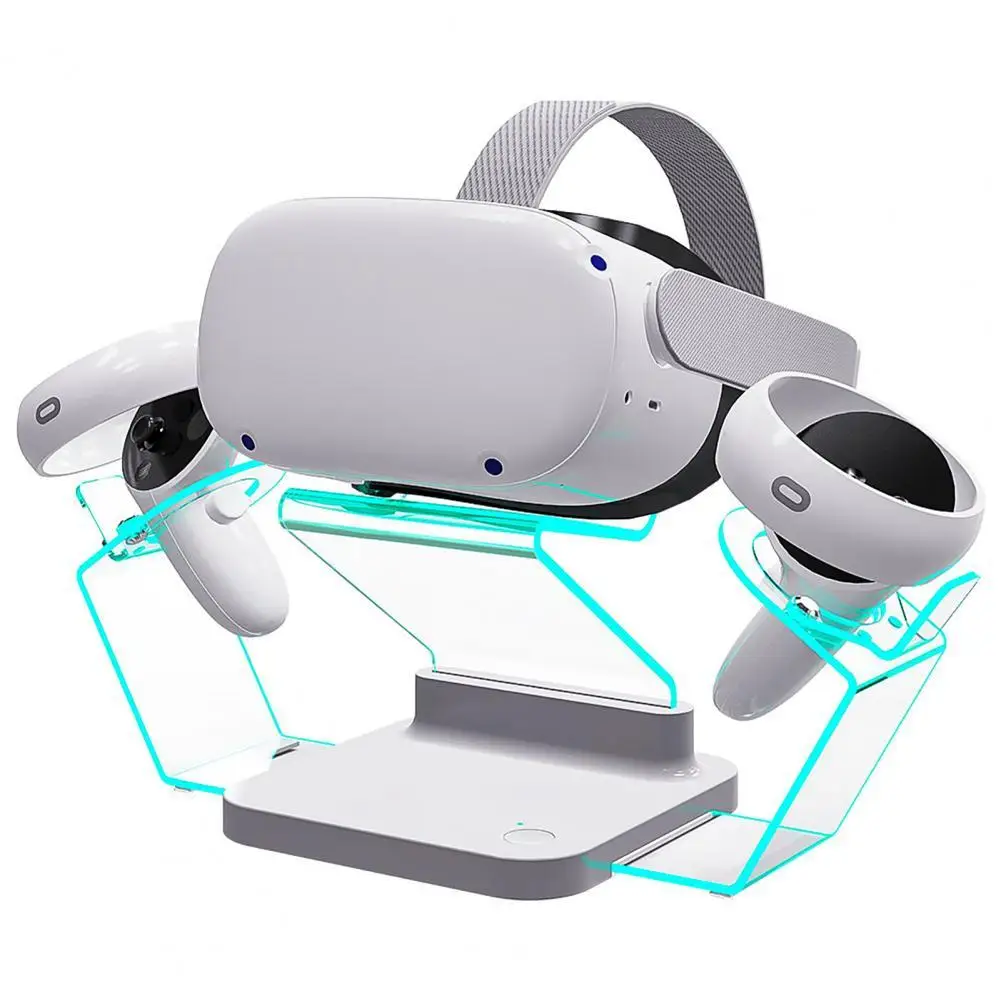 VR Glasses Charging Dock for Oculus Quest 2 Magnetic Fast Charge Cable Headset Charger Holder Base Desktop Display Stand RGB LED
VR Glasses Charging Dock for Oculus Quest 2 Magnetic Fast Charge Cable Headset Charger Holder Base Desktop Display Stand RGB LED