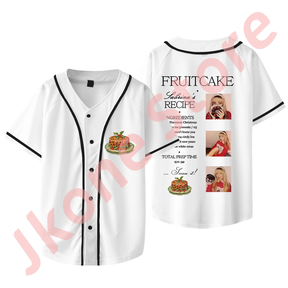 

Sabrina Carpenter Tour Merch Baseball Jacket Tee Summer Unisex Fashion Casual Fruitcake Short Sleeve T-shirts