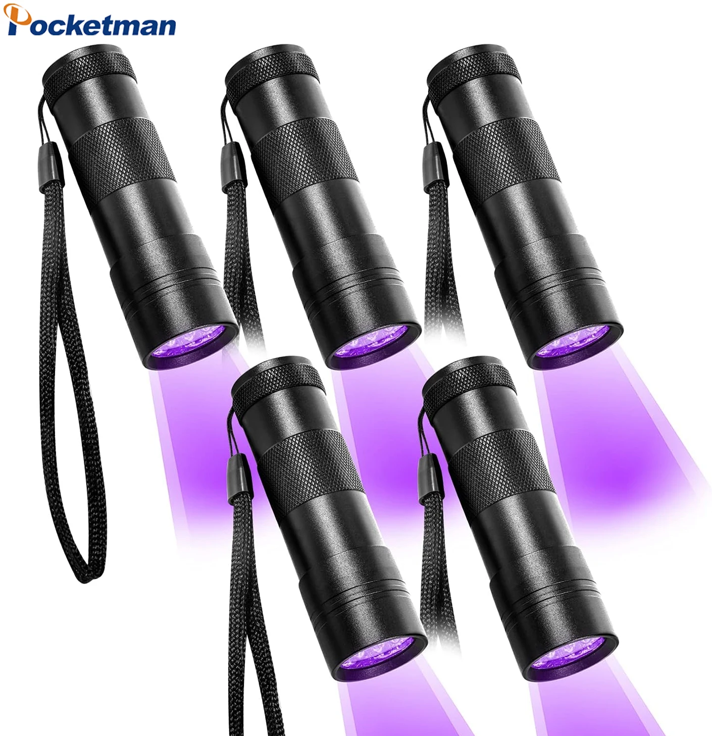 

1~5pack Portable Mini UV Flashlight 395nm Black Light 12LED Ultraviolet Pocket Torch Detector for Pet Urine Stains Bug Scorpion