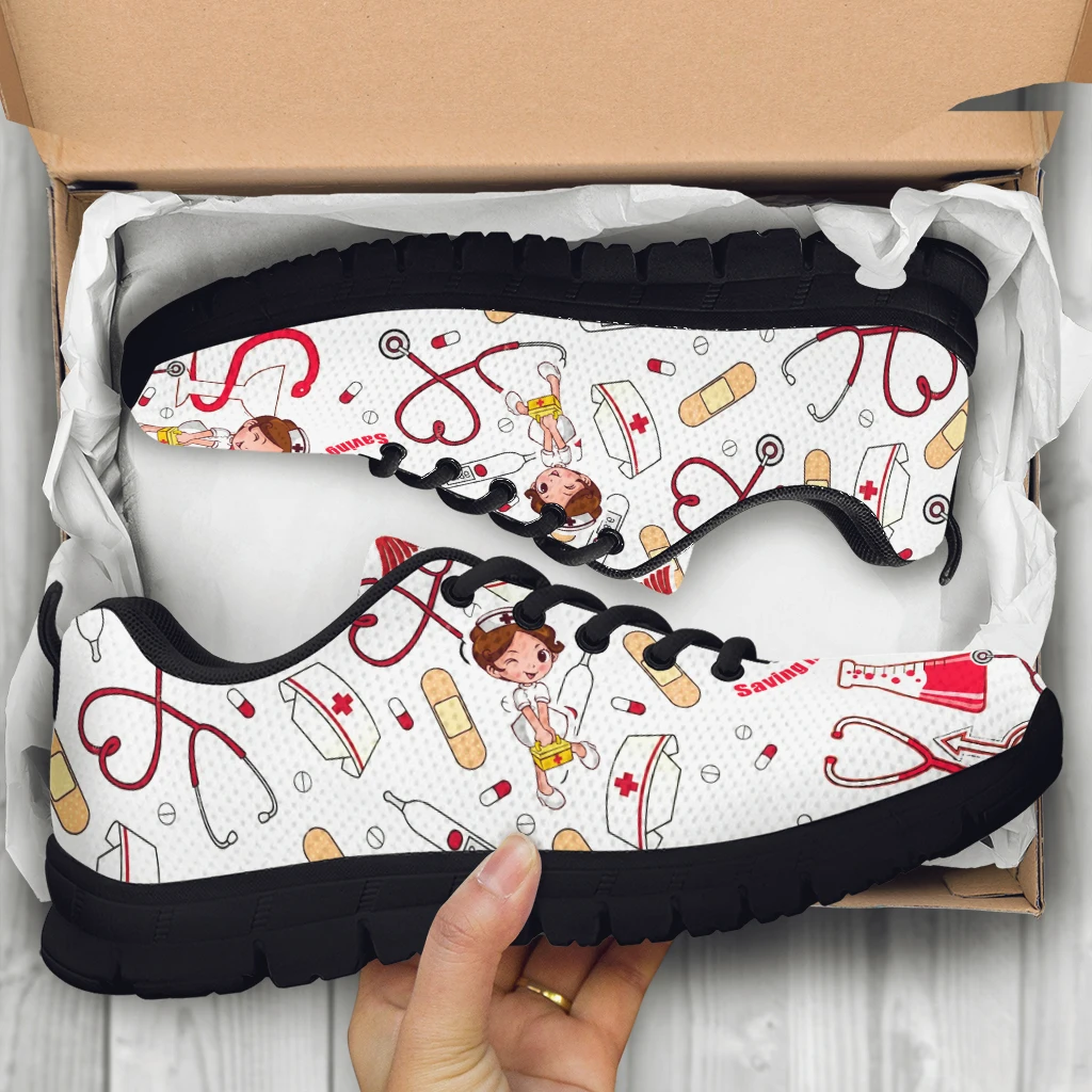 INSTANTARTS Female Nurse Sneakers Summer Breathable Mesh Shoes for Women Lightweight Outdoor Casual Flat Shoes Footwear 2023 
INSTANTARTS Female Nurse Sneakers Summer Breathable Mesh Shoes for Women Lightweight Outdoor Casual Flat Shoes Footwear 2023