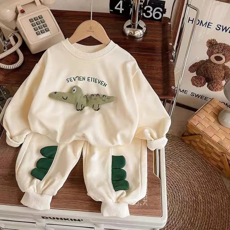 Children's Spring Autumn Winter Cotton Set Boys Girls Cartoon Two Piece Set Korean Sweater +Pant Baby Clothes Outfits
Children's Spring Autumn Winter Cotton Set Boys Girls Cartoon Two Piece Set Korean Sweater +Pant Baby Clothes Outfits