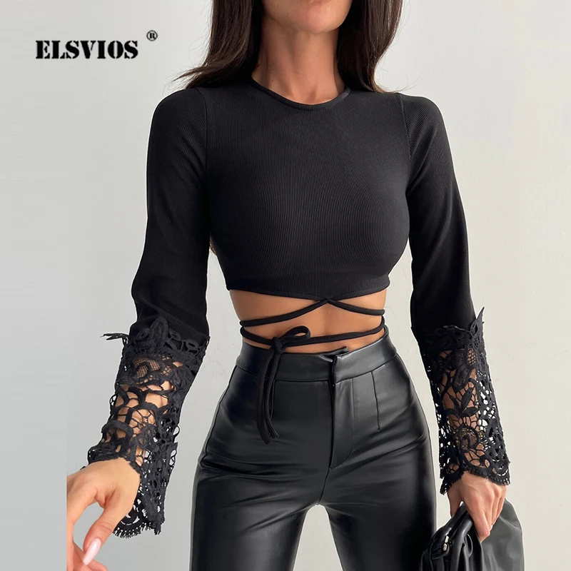 New Fashion Lace Patchwork Long Sleeve Blouse Autumn Winter Casual Solid Color Sexy Lace-up Short Pullovers Streetwear Party Top
New Fashion Lace Patchwork Long Sleeve Blouse Autumn Winter Casual Solid Color Sexy Lace-up Short Pullovers Streetwear Party Top