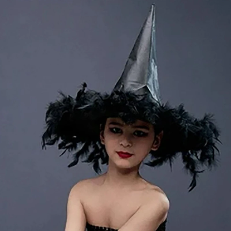 Halloween Witches Hat with Feathers Women Cosplays Costume Accessory 3 Color Dropship
Halloween Witches Hat with Feathers Women Cosplays Costume Accessory 3 Color Dropship