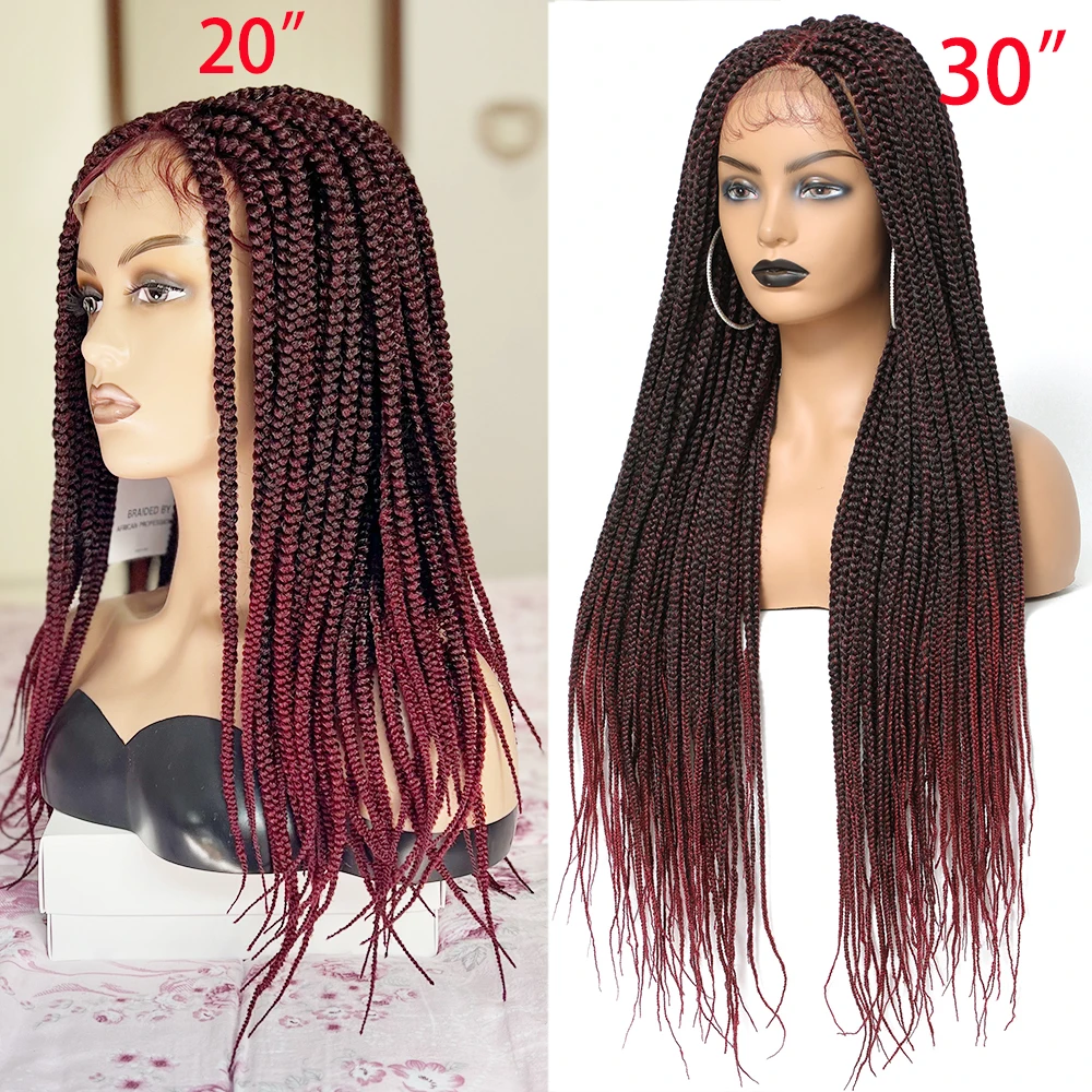 Braided Wigs For Black Women Ombre Color Heat Resistant Crochet Box Braided Lace Front Wig African Synthetic Braiding Hair Wig
Braided Wigs For Black Women Ombre Color Heat Resistant Crochet Box Braided Lace Front Wig African Synthetic Braiding Hair Wig