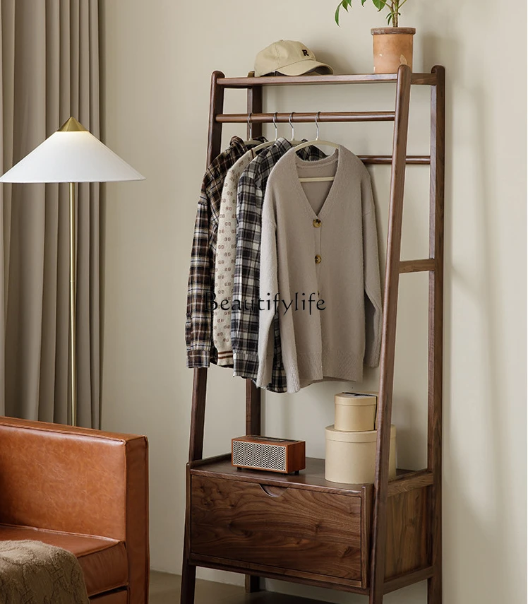 Black Walnut Wood Cloth Hanger Floor Solid Wood Coat and Hat Rack Storage Locker
Black Walnut Wood Cloth Hanger Floor Solid Wood Coat and Hat Rack Storage Locker