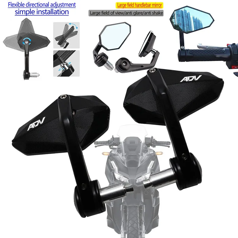 For HONDA ADV150 ADV160 ADV 150 160 High Quality CNC Motorcycle Rearview Mirror HandleBar Ends Side Mirror
For HONDA ADV150 ADV160 ADV 150 160 High Quality CNC Motorcycle Rearview Mirror HandleBar Ends Side Mirror