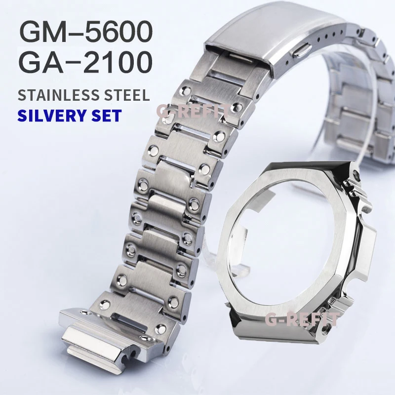 G-Refit GA2100 GA-2110 Metal Watch Band Bezel Strap Stainless Steel Watchband Frame Bracelet Accessory with RepairTool ga2100
G-Refit GA2100 GA-2110 Metal Watch Band Bezel Strap Stainless Steel Watchband Frame Bracelet Accessory with RepairTool ga2100