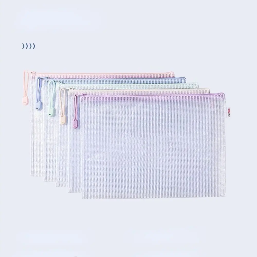 

Bills Invoices Vouchers Jewelries Student Stationery Document Bag Storage Bags Zipper File Folders A4 Mesh Zipper Pouch