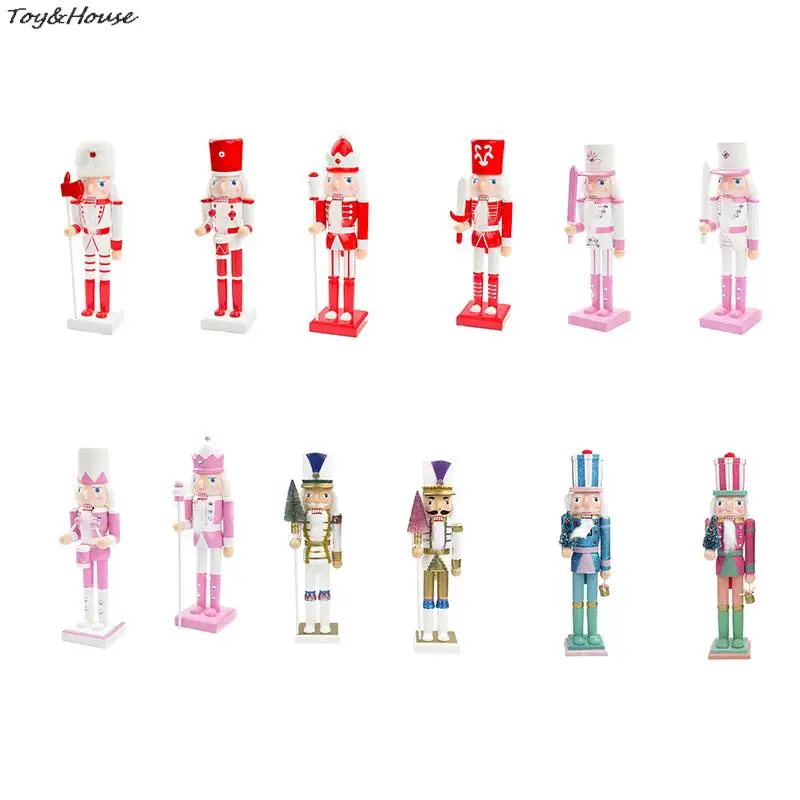38CM Wooden Christmas Nutcracker Soldier Doll Vintage Puppet Creative Handicrafts Gift Christmas Decorations Home Ornament
38CM Wooden Christmas Nutcracker Soldier Doll Vintage Puppet Creative Handicrafts Gift Christmas Decorations Home Ornament