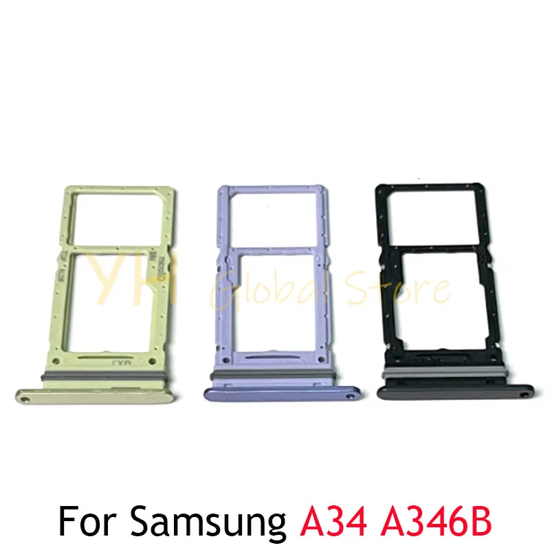 

10PCS For Samsung Galaxy A24 A245F / A34 A346B / A54 A546B Sim Card Board Micro SD Card Reader Adapters Repair Parts