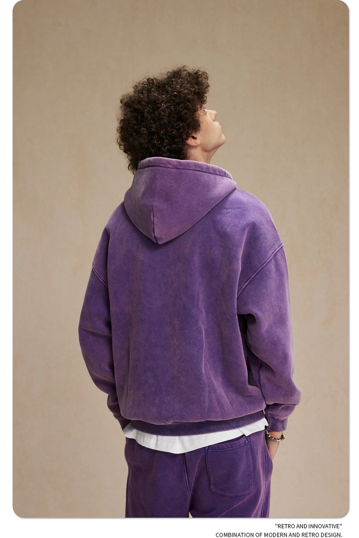 IEFB Men's Wear Wax Printing Vintage Male Hoodies Oversized Loose Zipper Water Washed Plush Sweatshirt Trendy New 9C9349 69 Sf7de1a49258342949c75701a3e26de33g